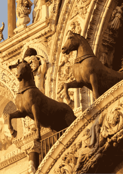 Cavalli bronzo Basilica San Marco visita guidata Venezia