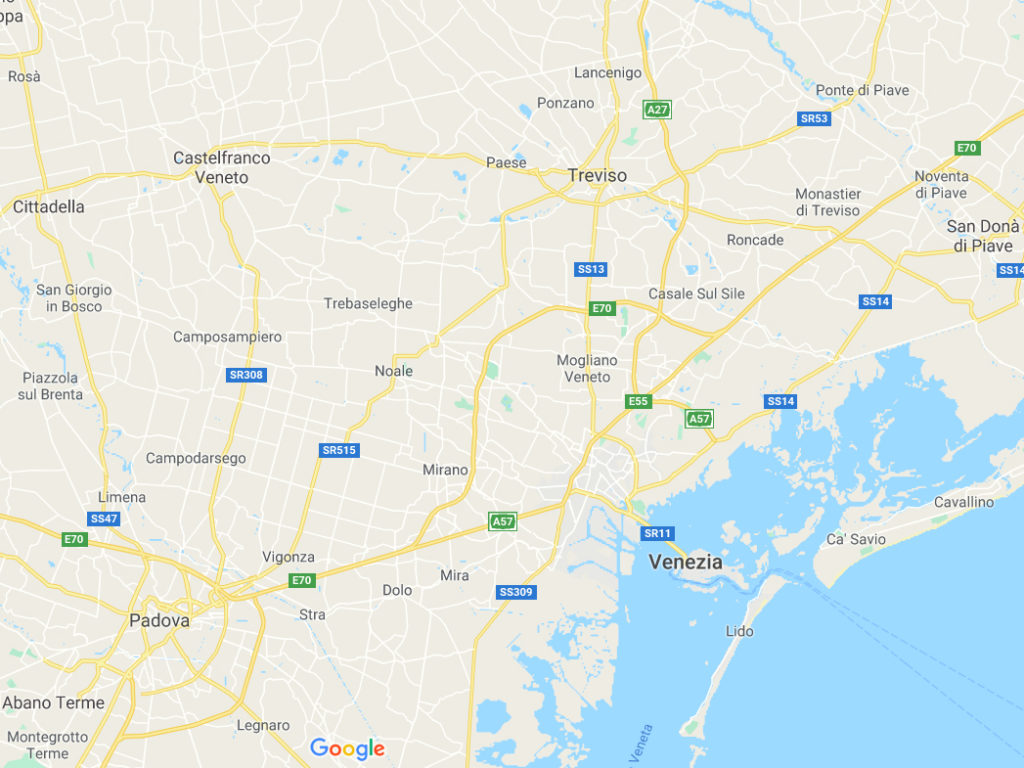 Mappa Treviso Venezia distanza