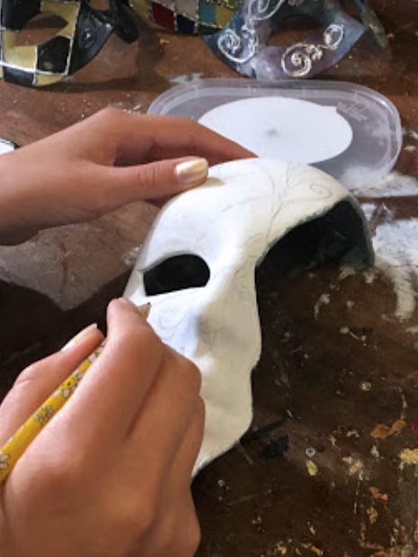 Создание, декор маски венецианской