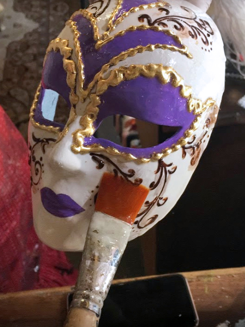 Создание, декор венецианской маски