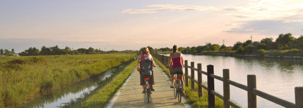 Лагуна Каваллино. Тур велосипедный от Пунта Саббиони