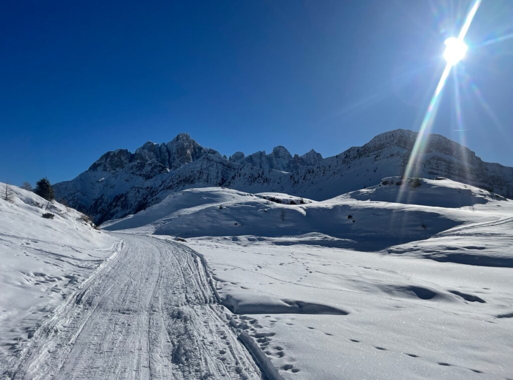 Ciaspolare a Falcade