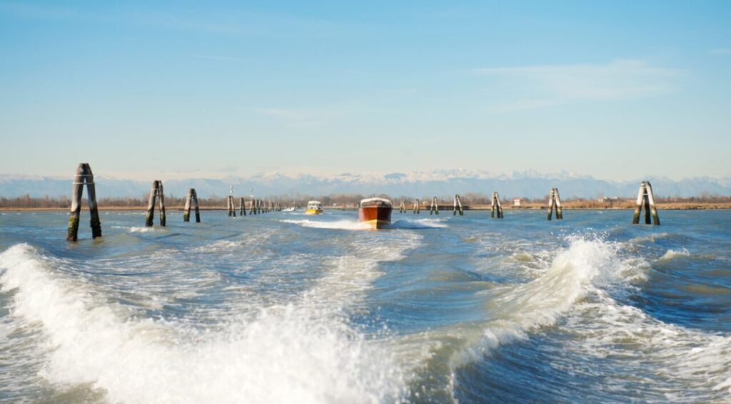 Private water taxi Venice lagoon