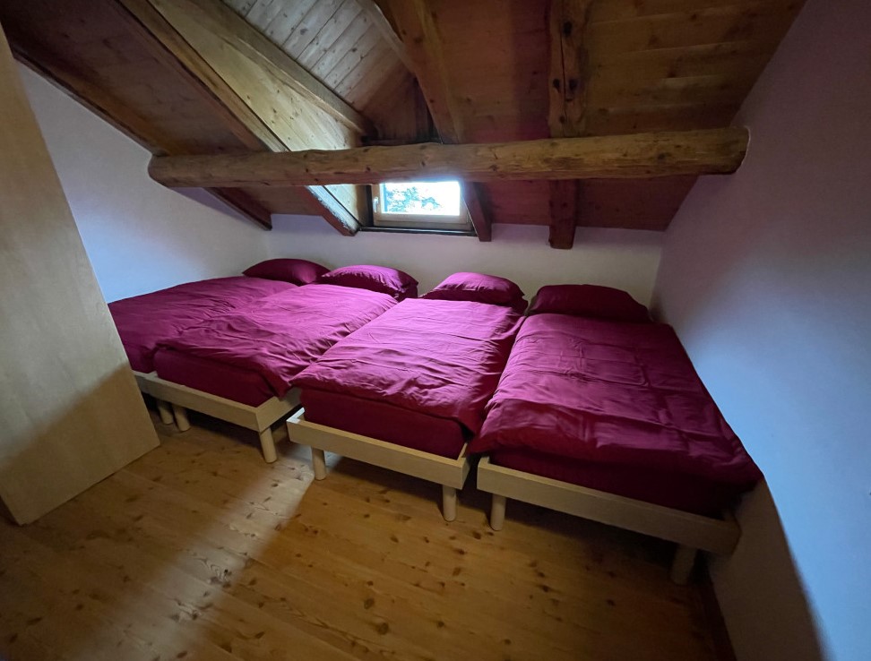 Malga Cavallera posti letto stanza