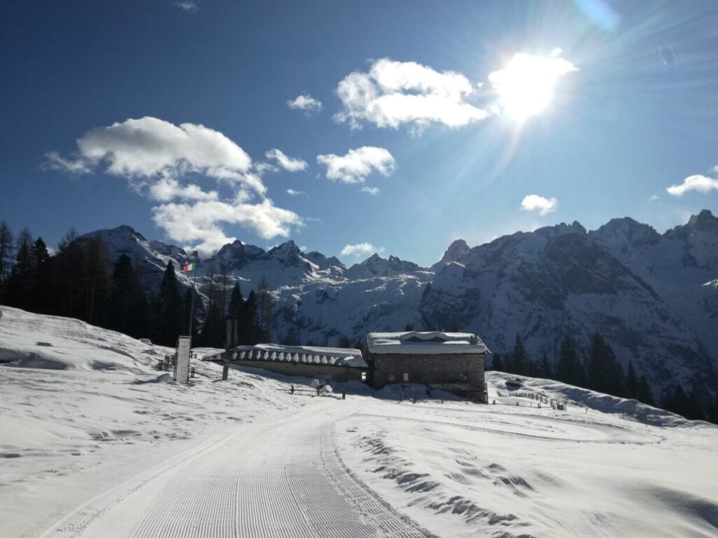 Ciaspolata panorama Malga Maraia
