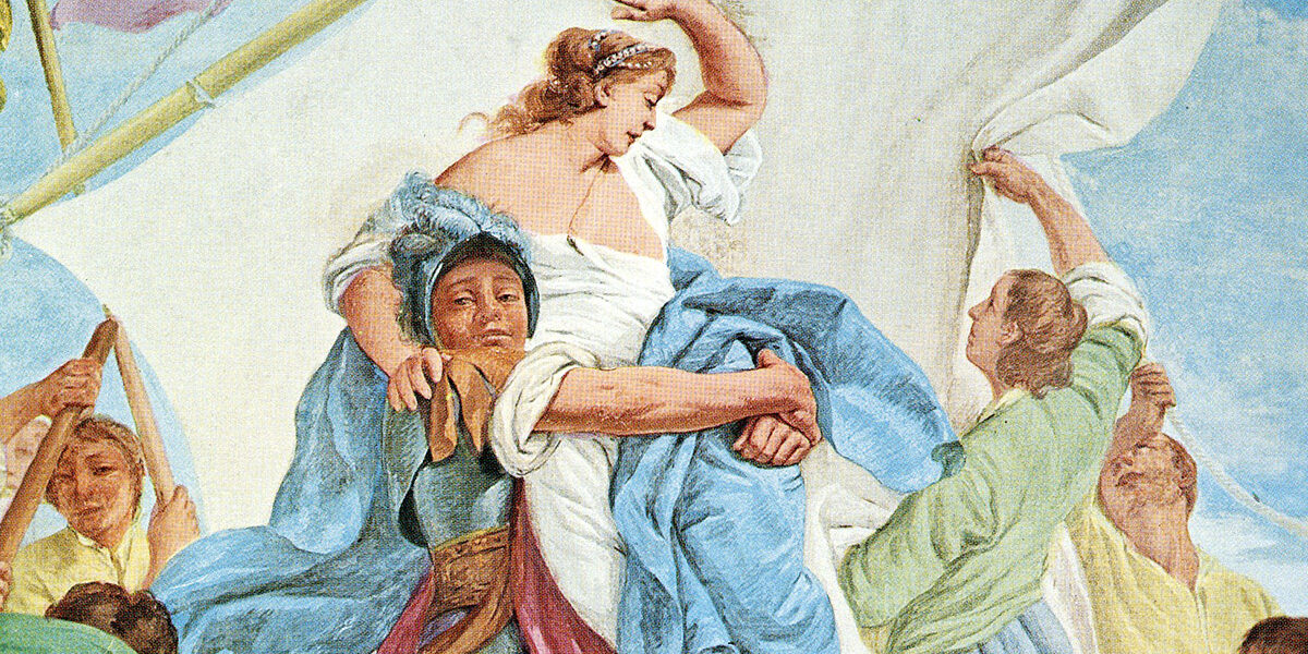 Il Burchiello e le ville venete: affresco di villa Widmann