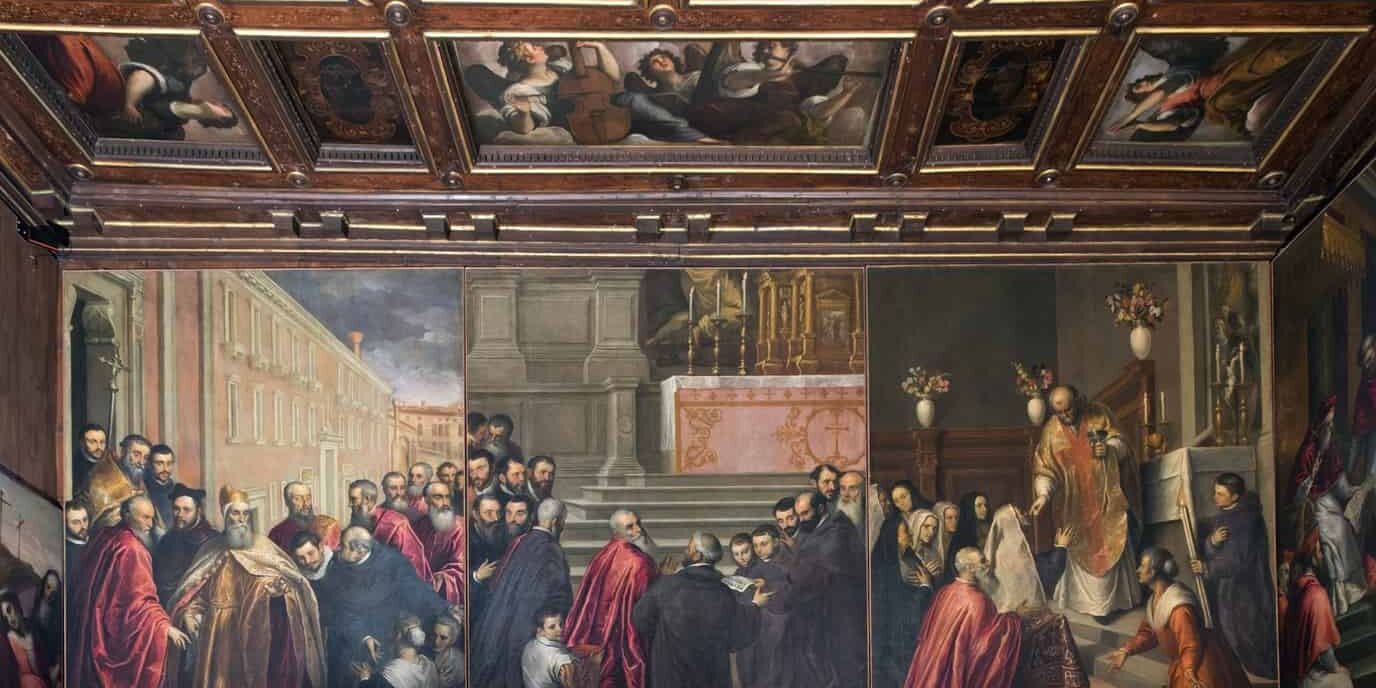 Venezia - Oratorio dei Crociferi -  Ciclo pittorico di Jacopo Palma il Giovane - Parete ovest