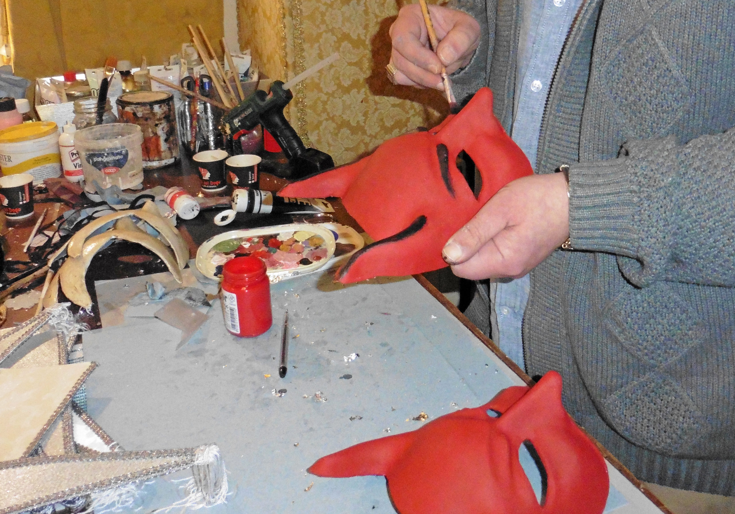 Corso maschere Carnevale Venezia. Vicino San Marco