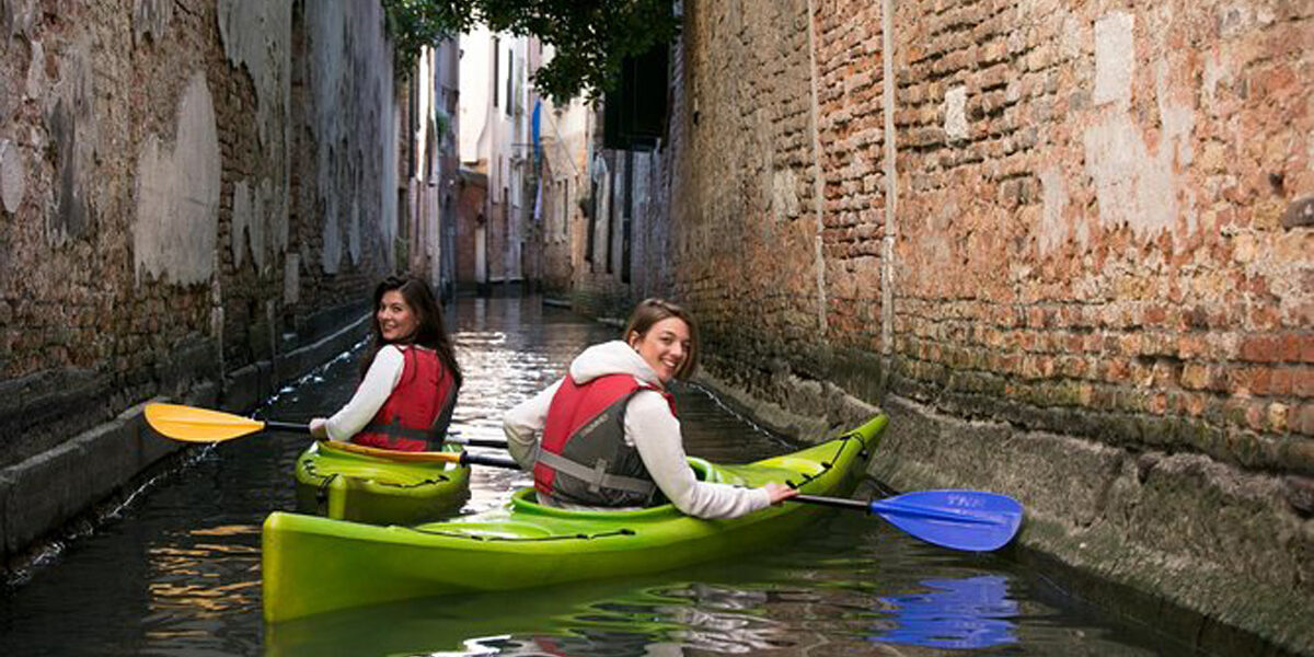 due kayak a venezia