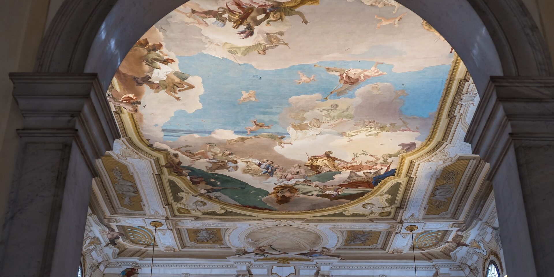 Affresco soffitto di Villa Pisani